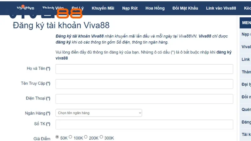 Đăng ký Viva88 với những lợi thế đặc biệt